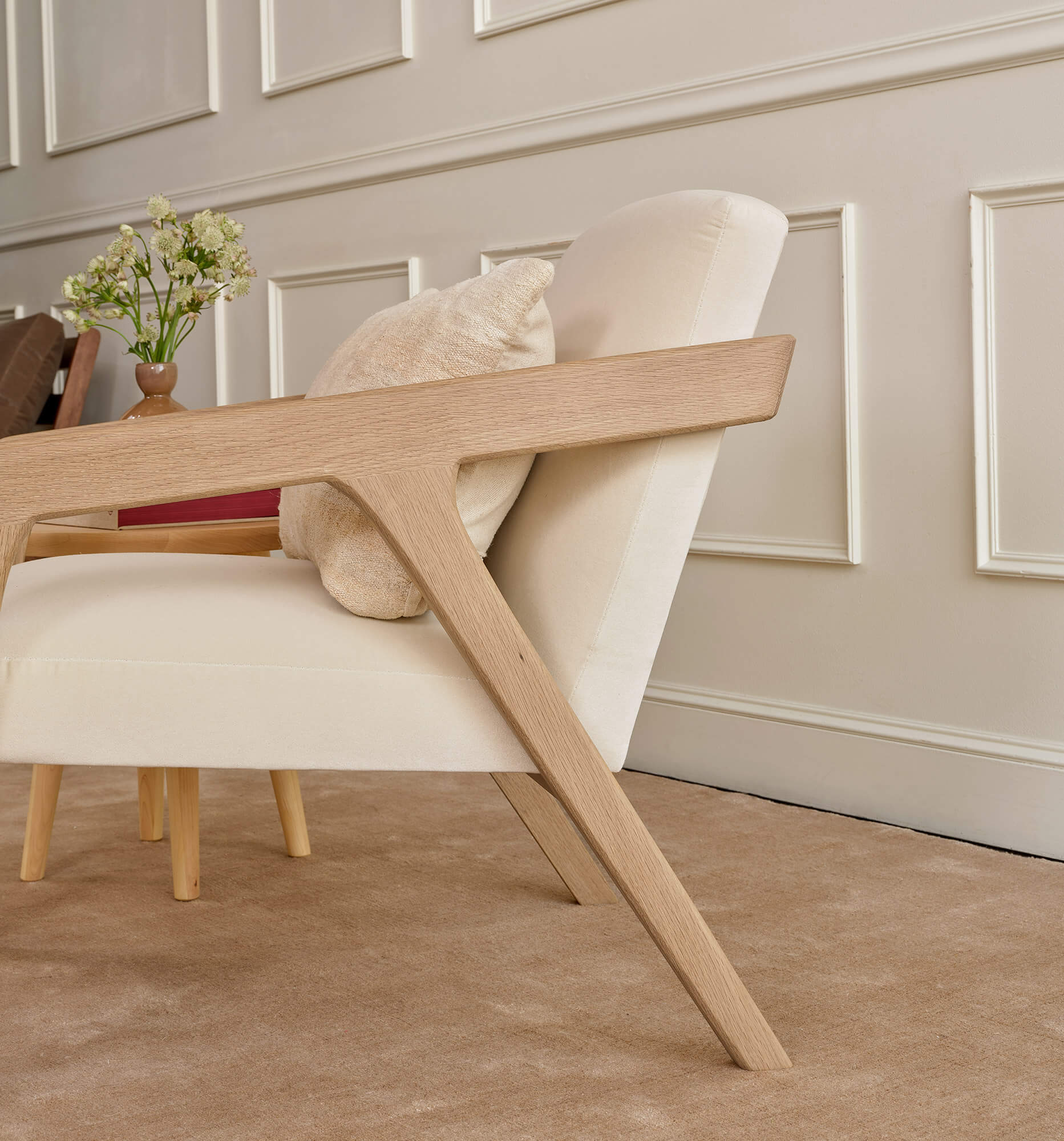Burr Accent Chair in Natural Latex - Image 3