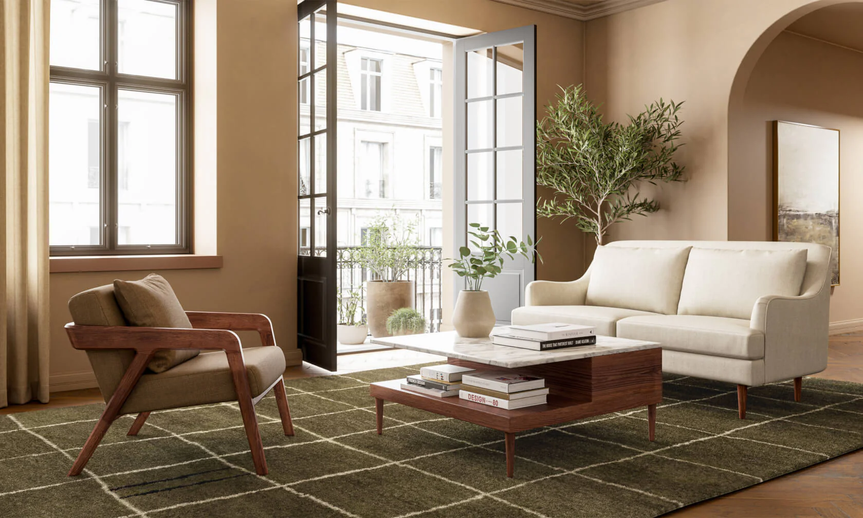 Kaydan Sofa in Natural Latex - Image 14