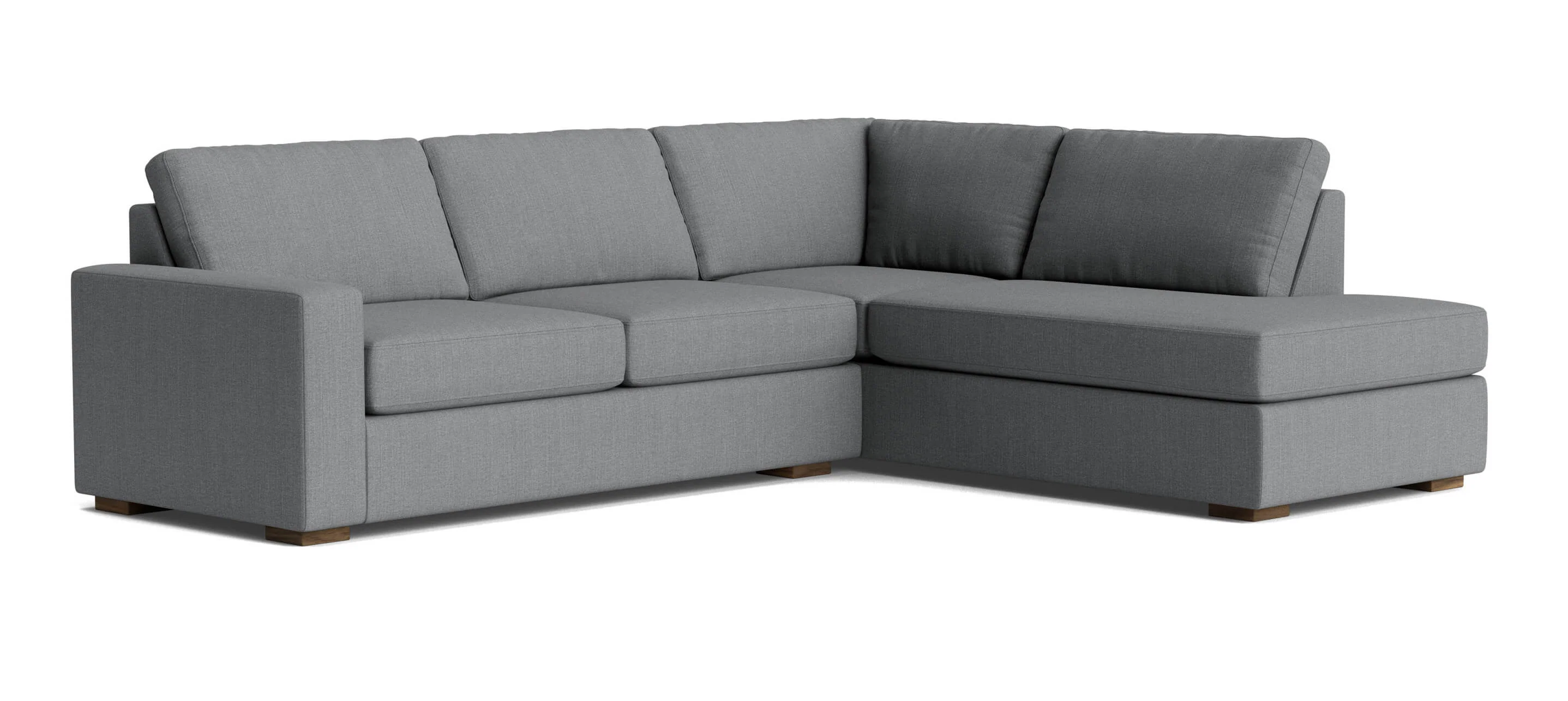 Rio Plush Bumper Sectional in Natural Latex - Image 8