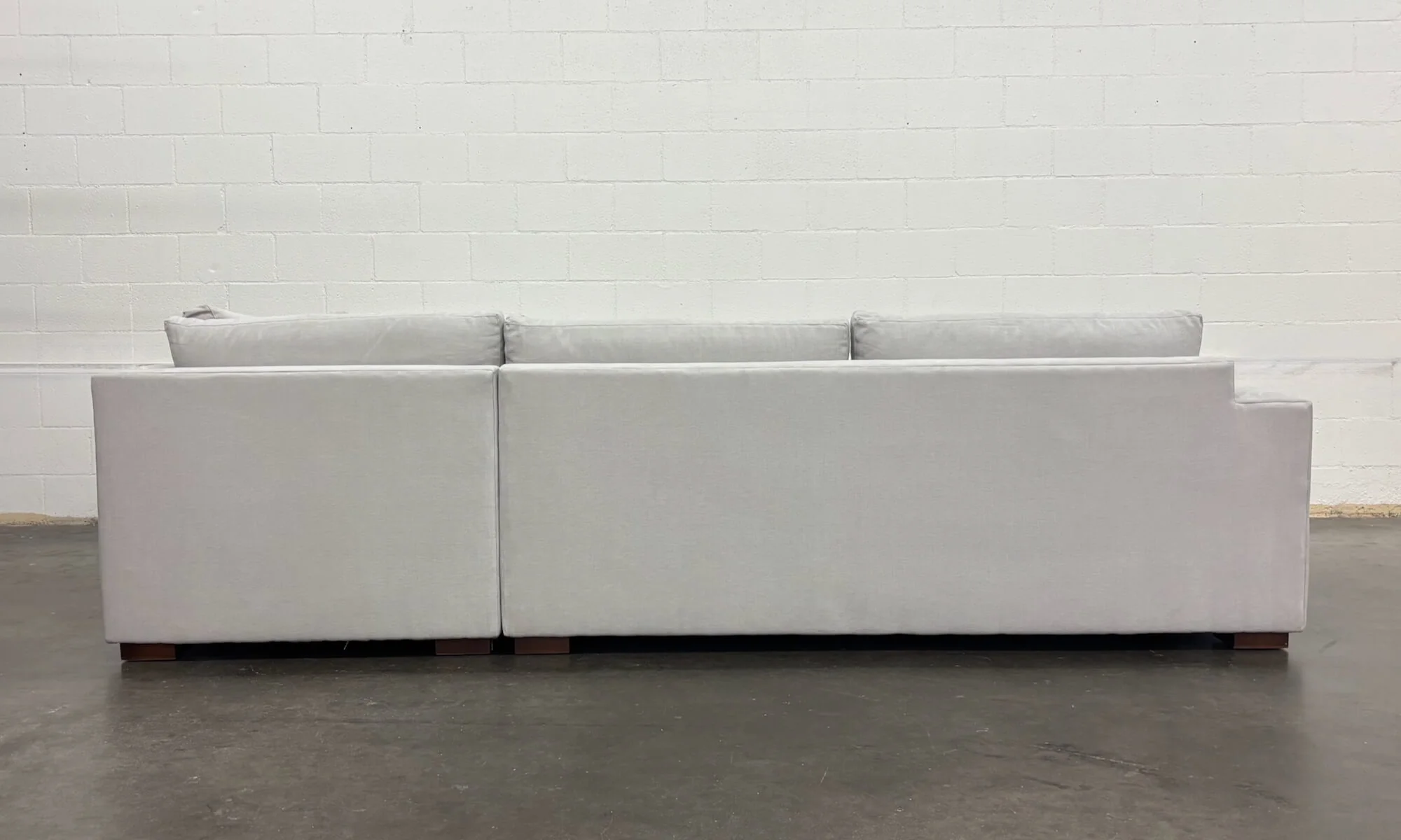 Rio Plush Bumper Sectional in Natural Latex - Image 6