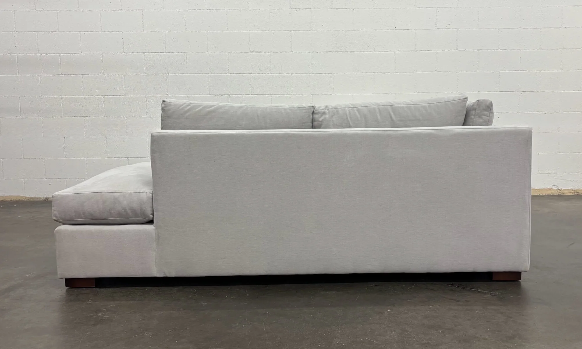 Rio Plush Bumper Sectional in Natural Latex - Image 7