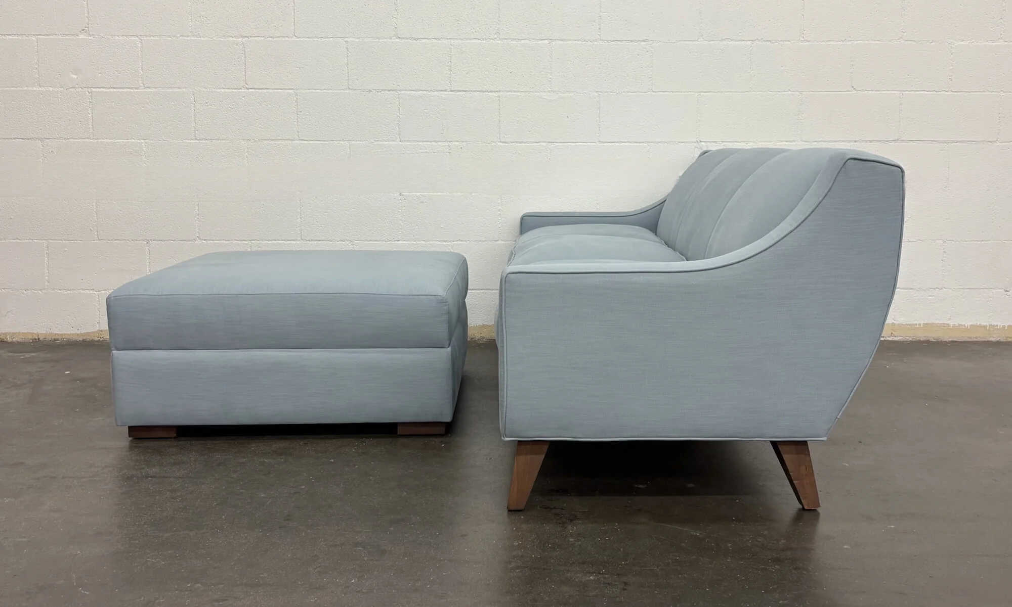 Zavis Sofa in Natural Latex and Idan Ottoman - Image 3