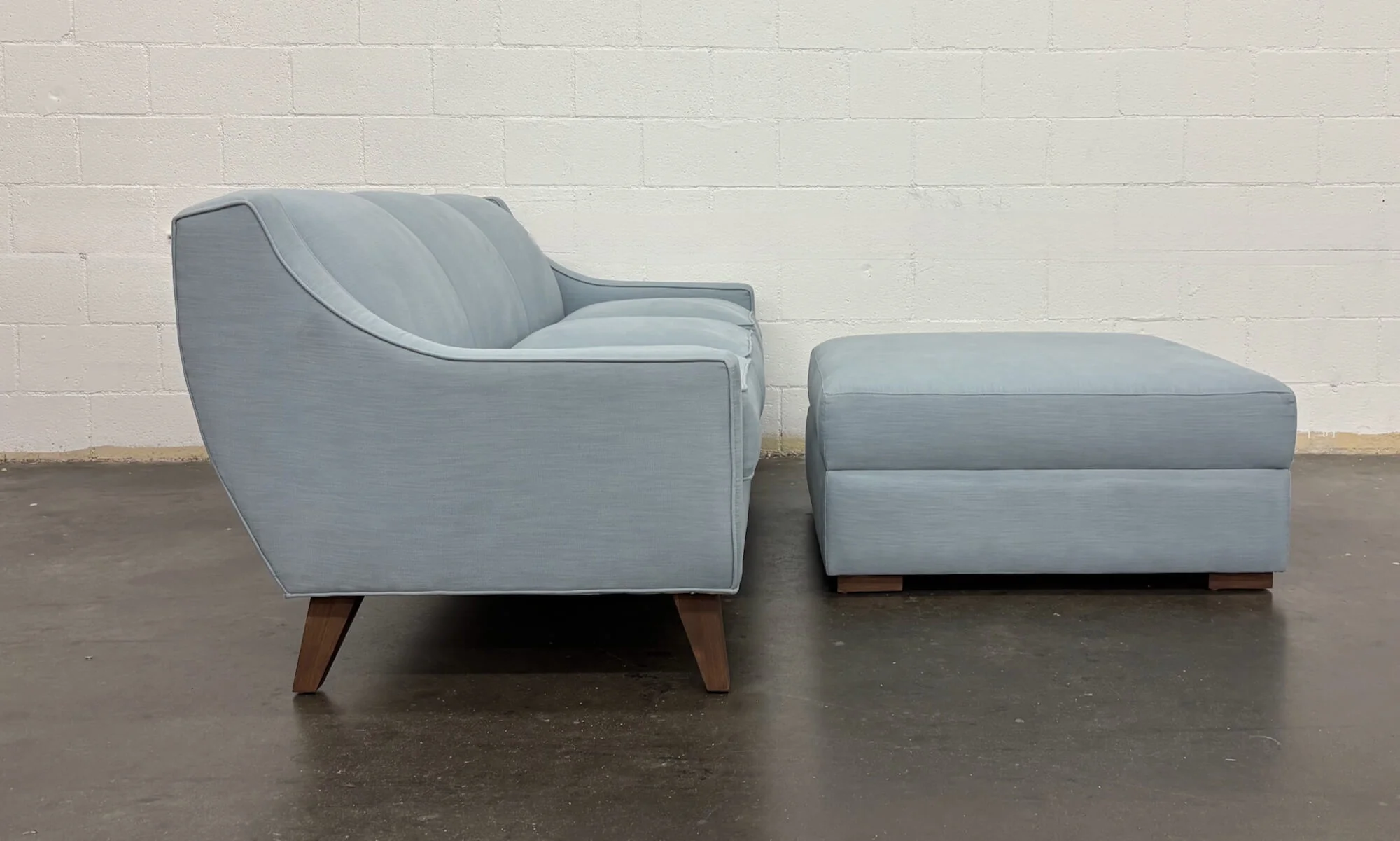Zavis Sofa in Natural Latex and Idan Ottoman - Image 4